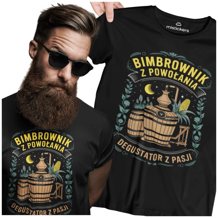 Bimbrownik z powołania degustator z pasji koszulka męska